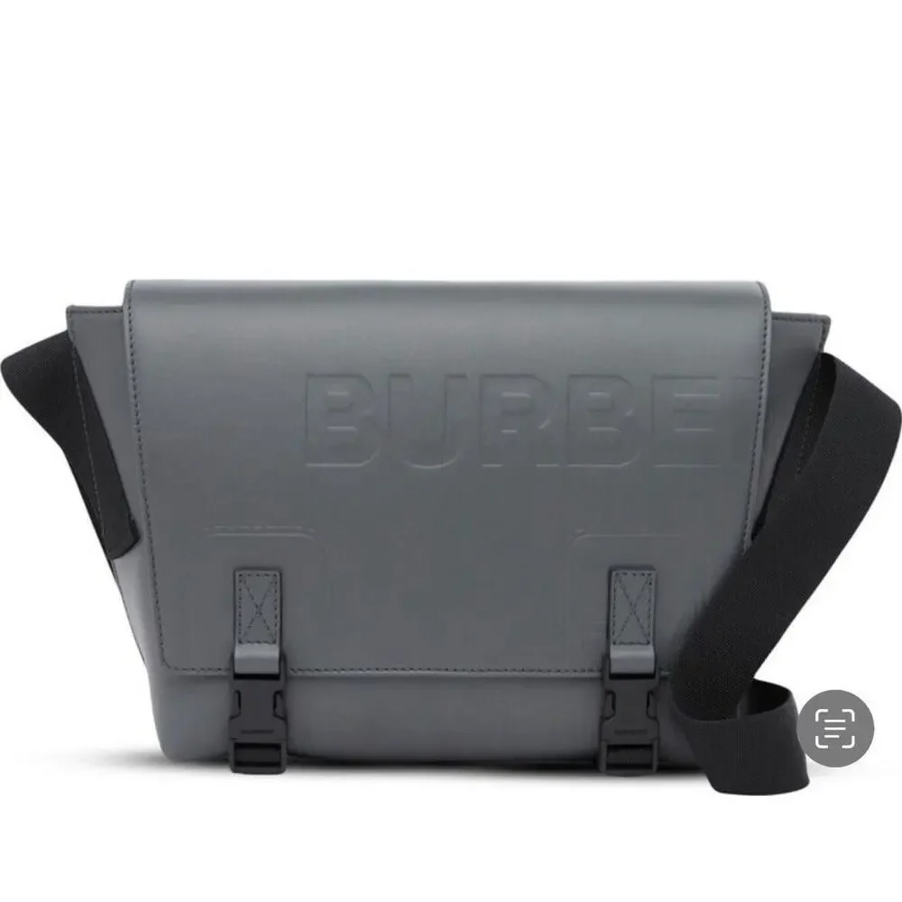 Burberry Leather Horseferry Debossed Logo Messenger Bag Small 8L NWT $1,550